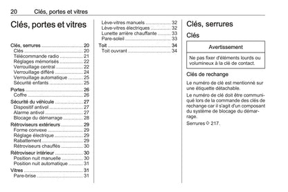 2016 Opel Mokka Owner's Manual | French