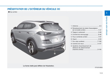 2018-2019 Hyundai Tucson Bedienungsanleitung | Französisch