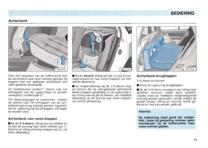 1991-1997 Volkswagen Golf Bedienungsanleitung | Niederländisch