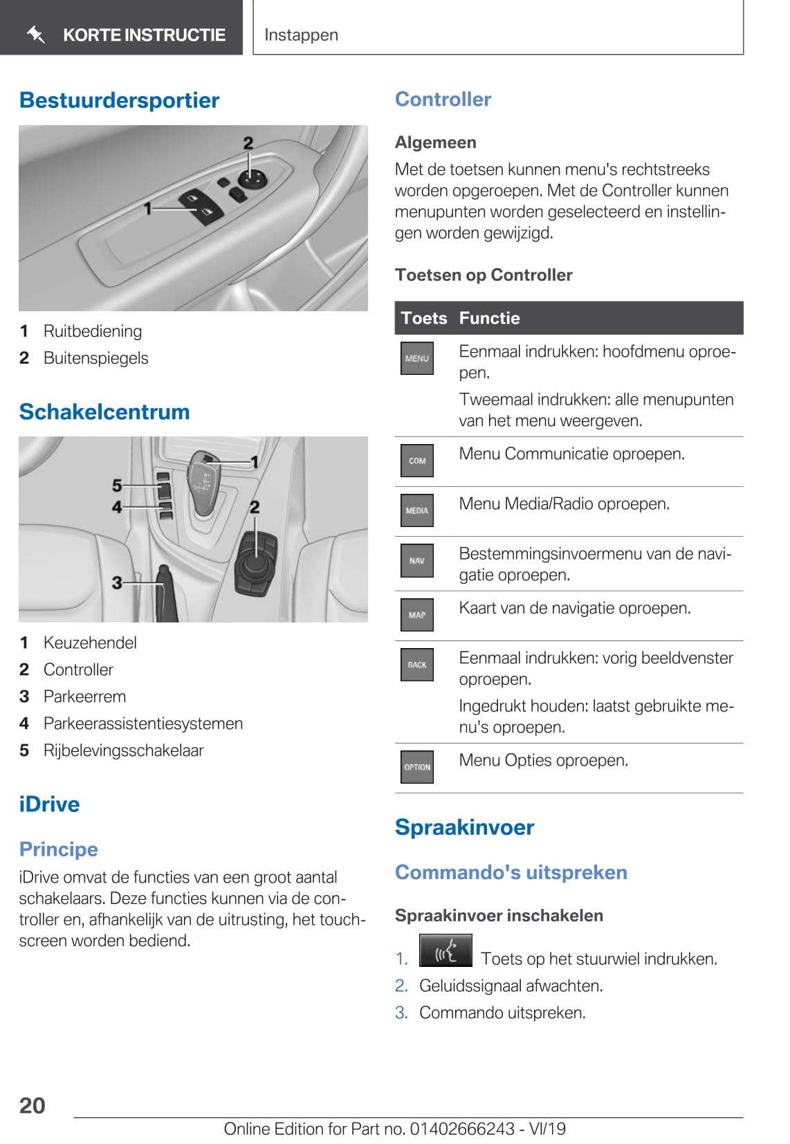 2019 BMW 2 Series Bedienungsanleitung | Niederländisch