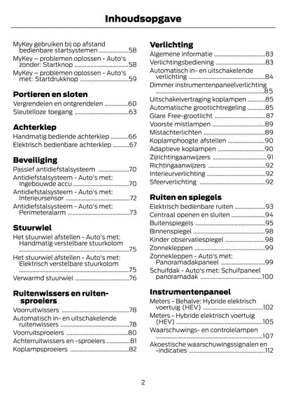 2021-2023 Ford Galaxy / S-Max Bedienungsanleitung | Niederländisch