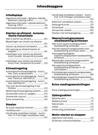 2021-2023 Ford Galaxy / S-Max Bedienungsanleitung | Niederländisch