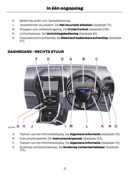 2021-2023 Ford Galaxy / S-Max Bedienungsanleitung | Niederländisch