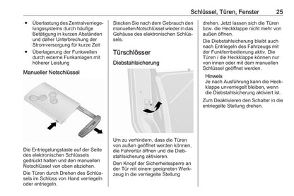 2019 Opel Vivaro Owner's Manual | German