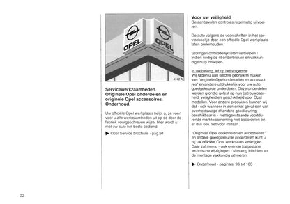 1994-2000 Opel Tigra Bedienungsanleitung | Niederländisch