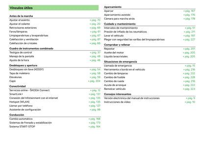 2018-2019 Skoda Rapid Owner's Manual | Spanish