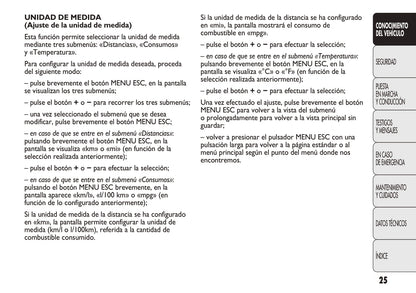 2009-2012 Abarth Punto Evo Owner's Manual | Spanish