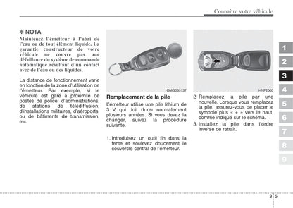 2007-2008 Kia Cerato Owner's Manual | French