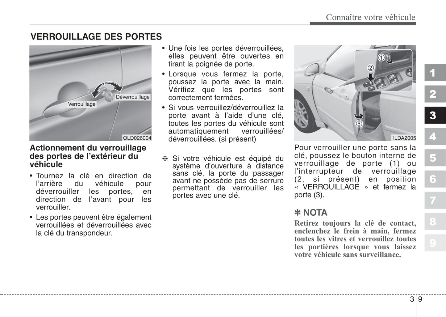 2007-2008 Kia Cerato Owner's Manual | French