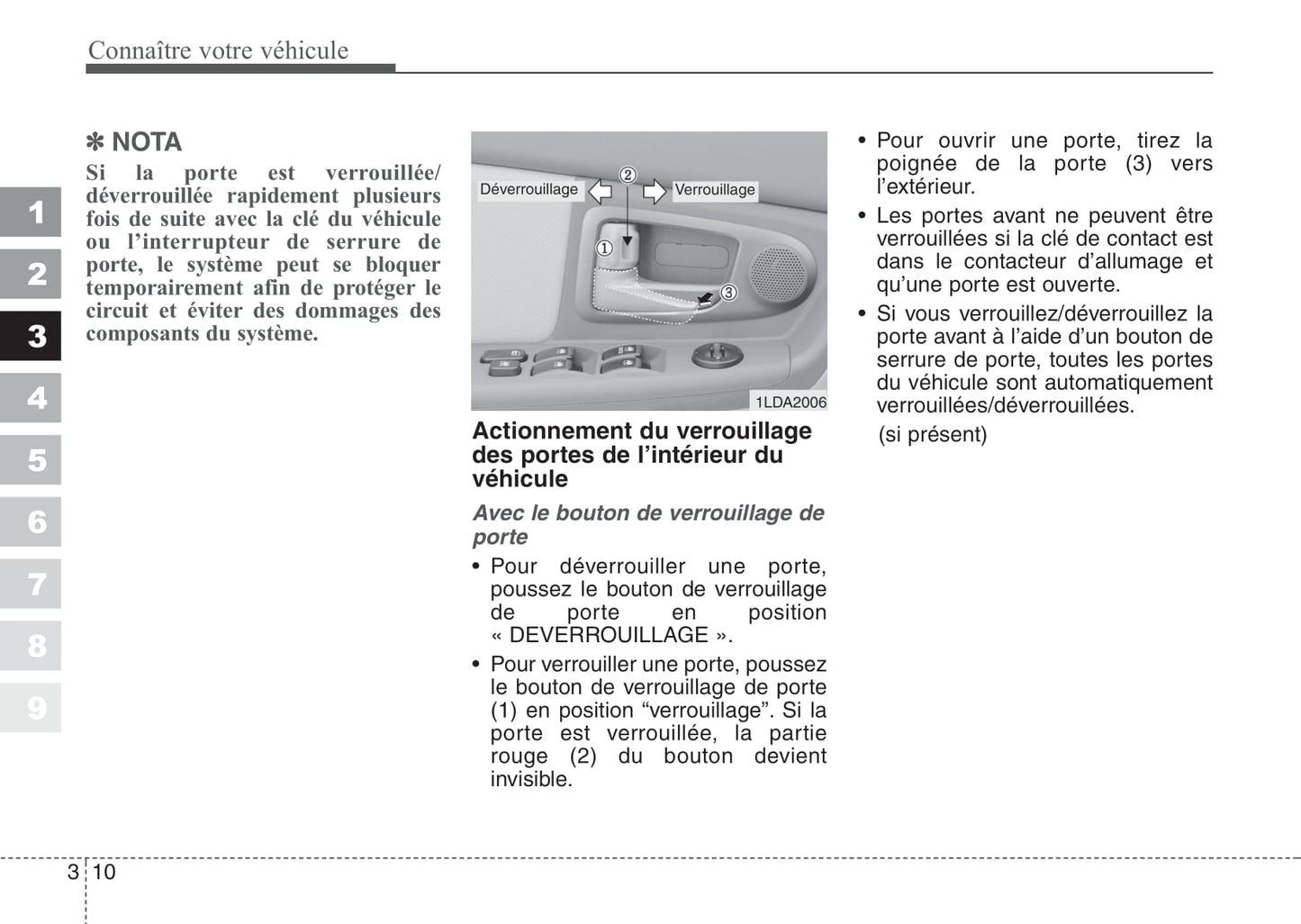 2007-2008 Kia Cerato Owner's Manual | French