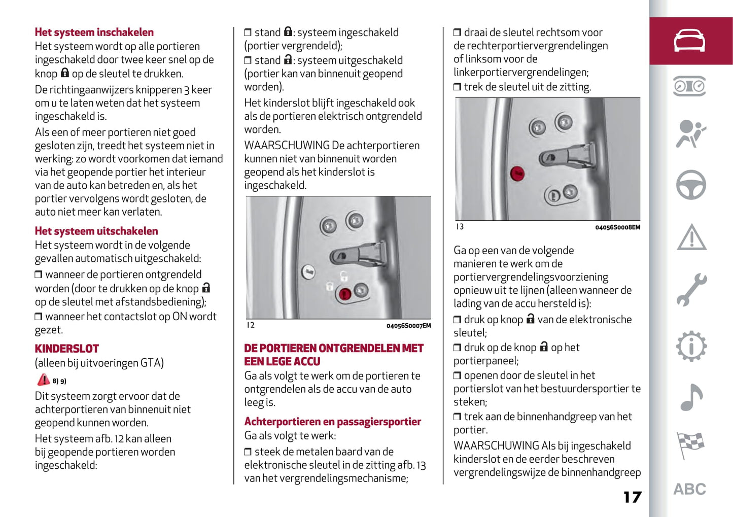 2022-2023 Alfa Romeo Giulietta GTA Owner's Manual | Dutch