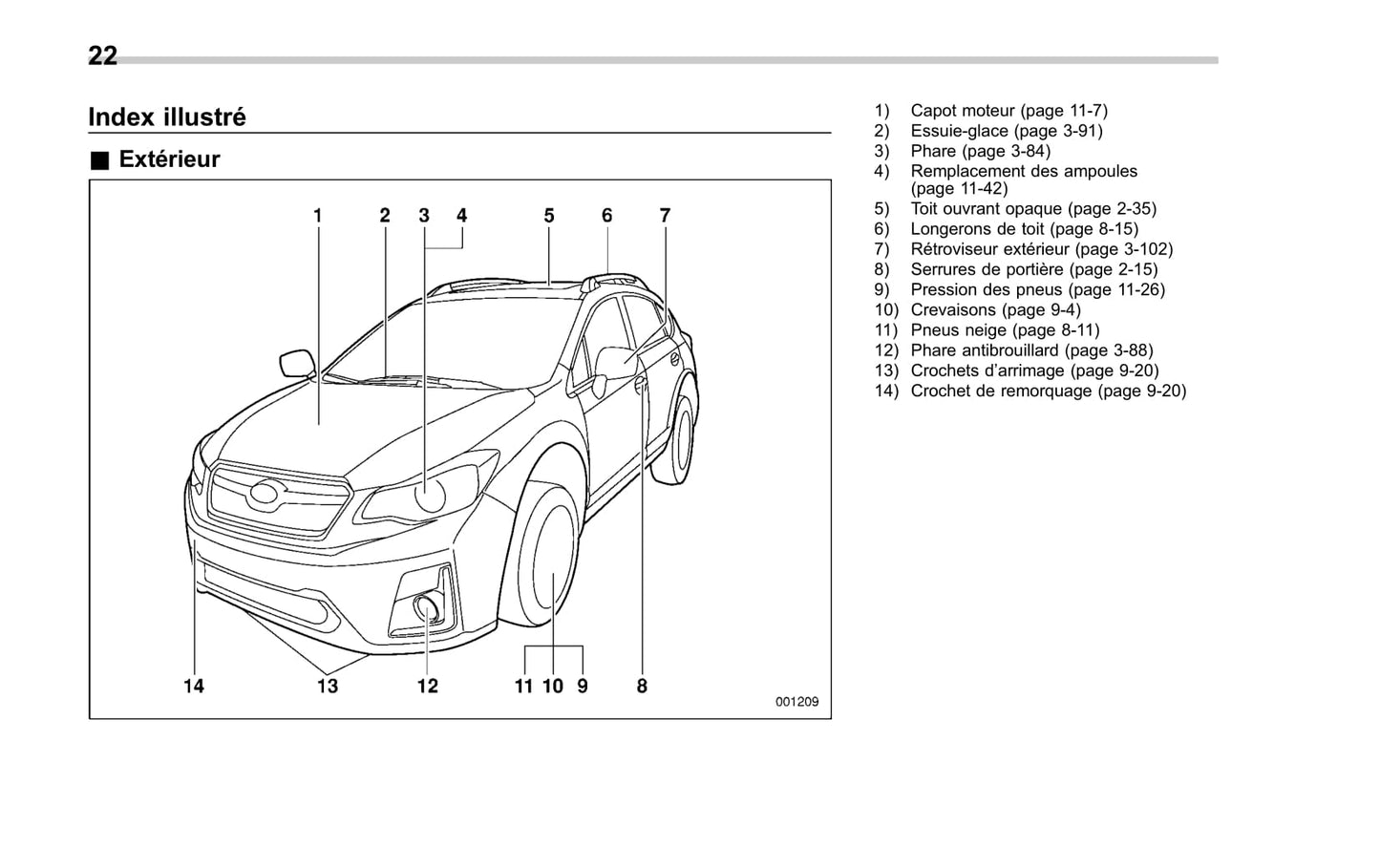 2016-2017 Subaru Crosstrek Bedienungsanleitung | Französisch