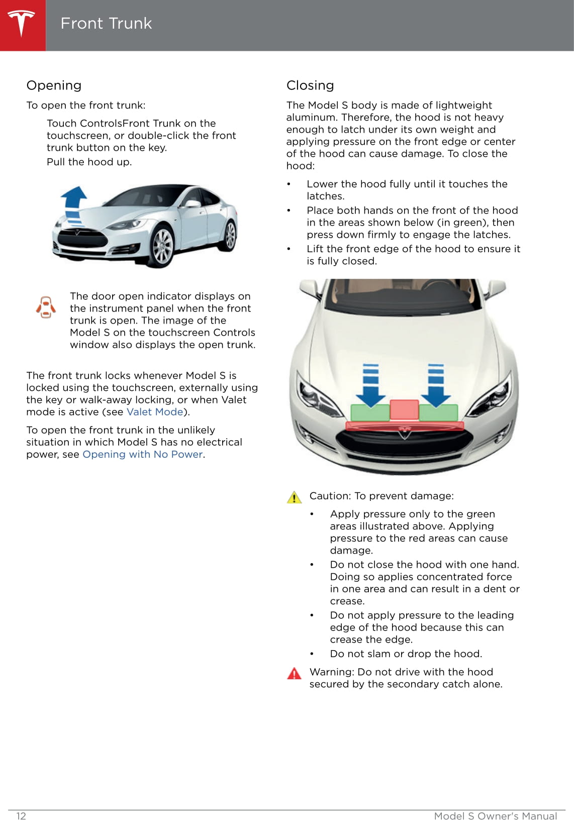 2013-2016 Tesla Model S Bedienungsanleitung | Englisch