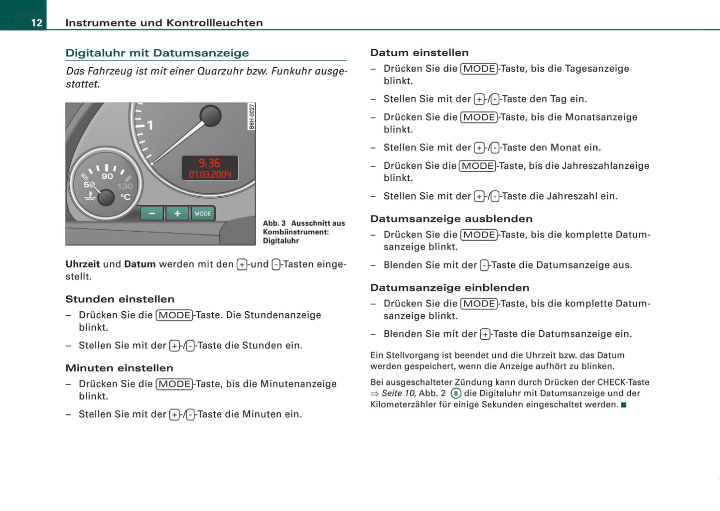 2005-2008 Audi A4 Bedienungsanleitung | Deutsch