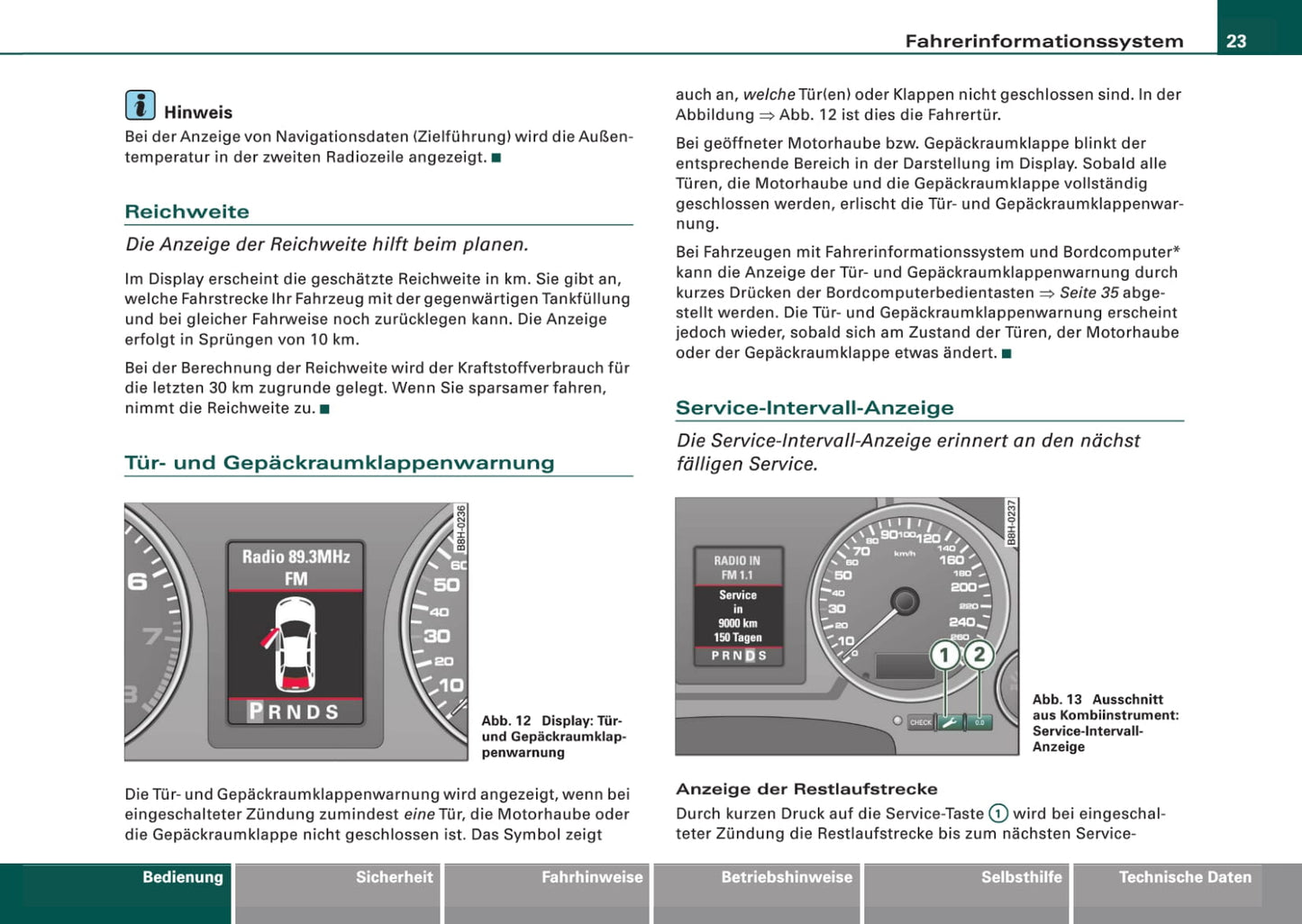 2005-2008 Audi A4 Bedienungsanleitung | Deutsch