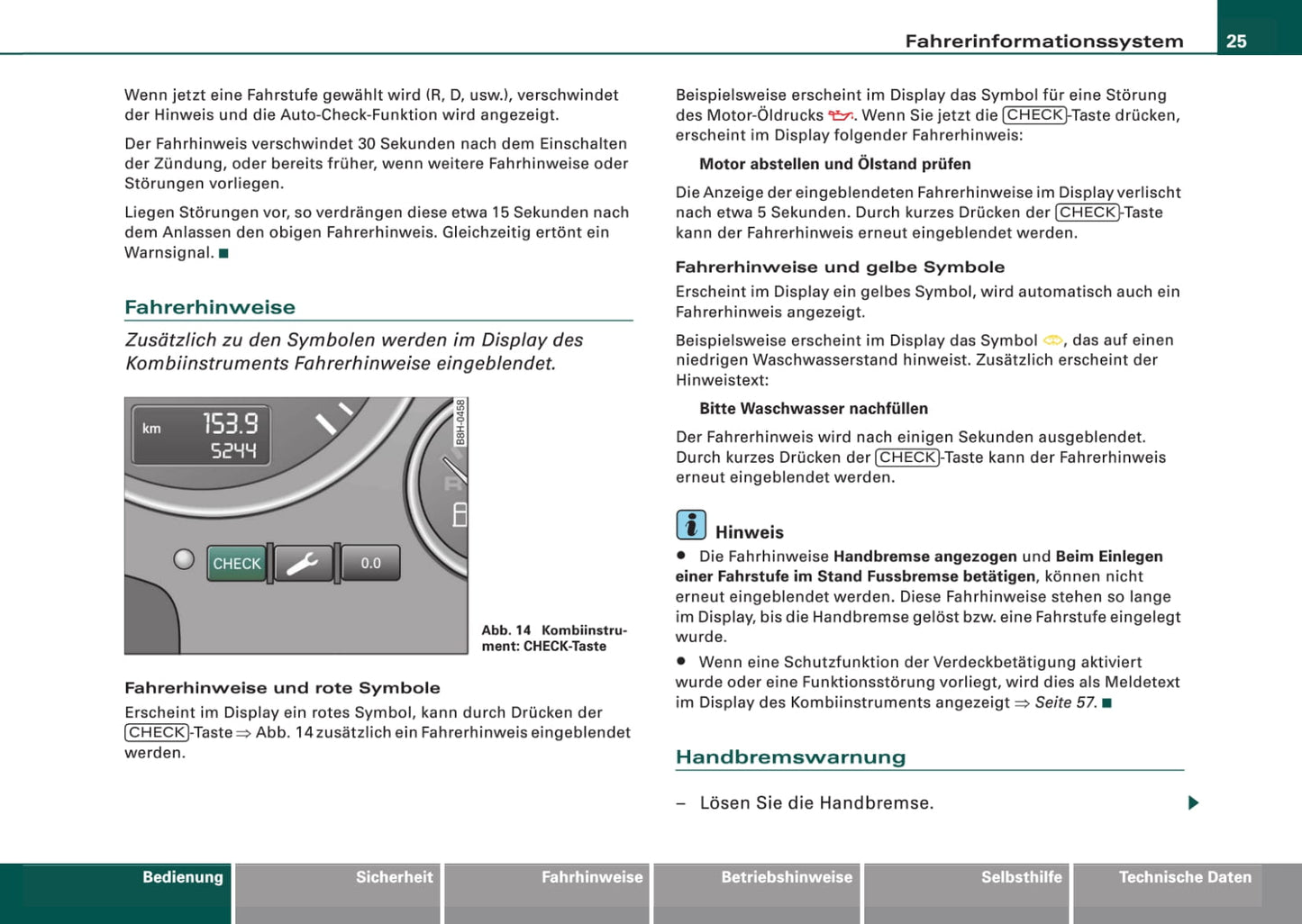 2005-2008 Audi A4 Bedienungsanleitung | Deutsch