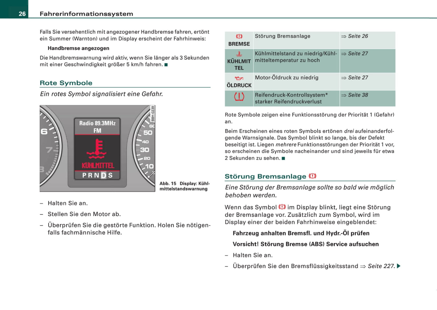 2005-2008 Audi A4 Bedienungsanleitung | Deutsch