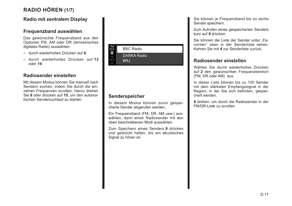 Renault Radio Connect R&Go Bedienungsanleitung 2022