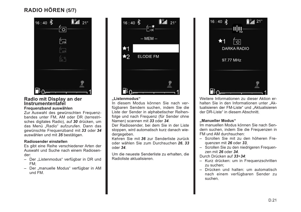 Renault Radio Connect R&Go Bedienungsanleitung 2022