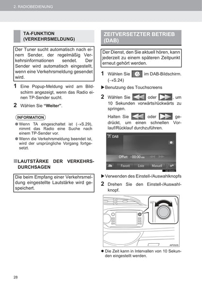 Toyota Touch 2 Multimedia & Navigation Bedienungsanleitung 2019