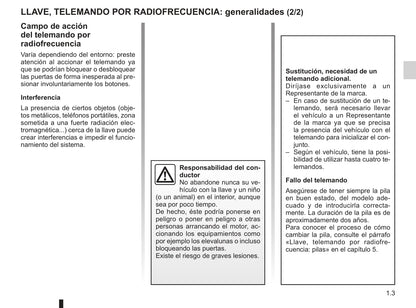 2012-2013 Renault Modus/Grand Modus Owner's Manual | Spanish