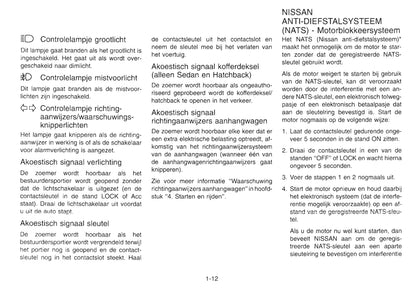 1999-2002 Nissan Primera Bedienungsanleitung | Niederländisch