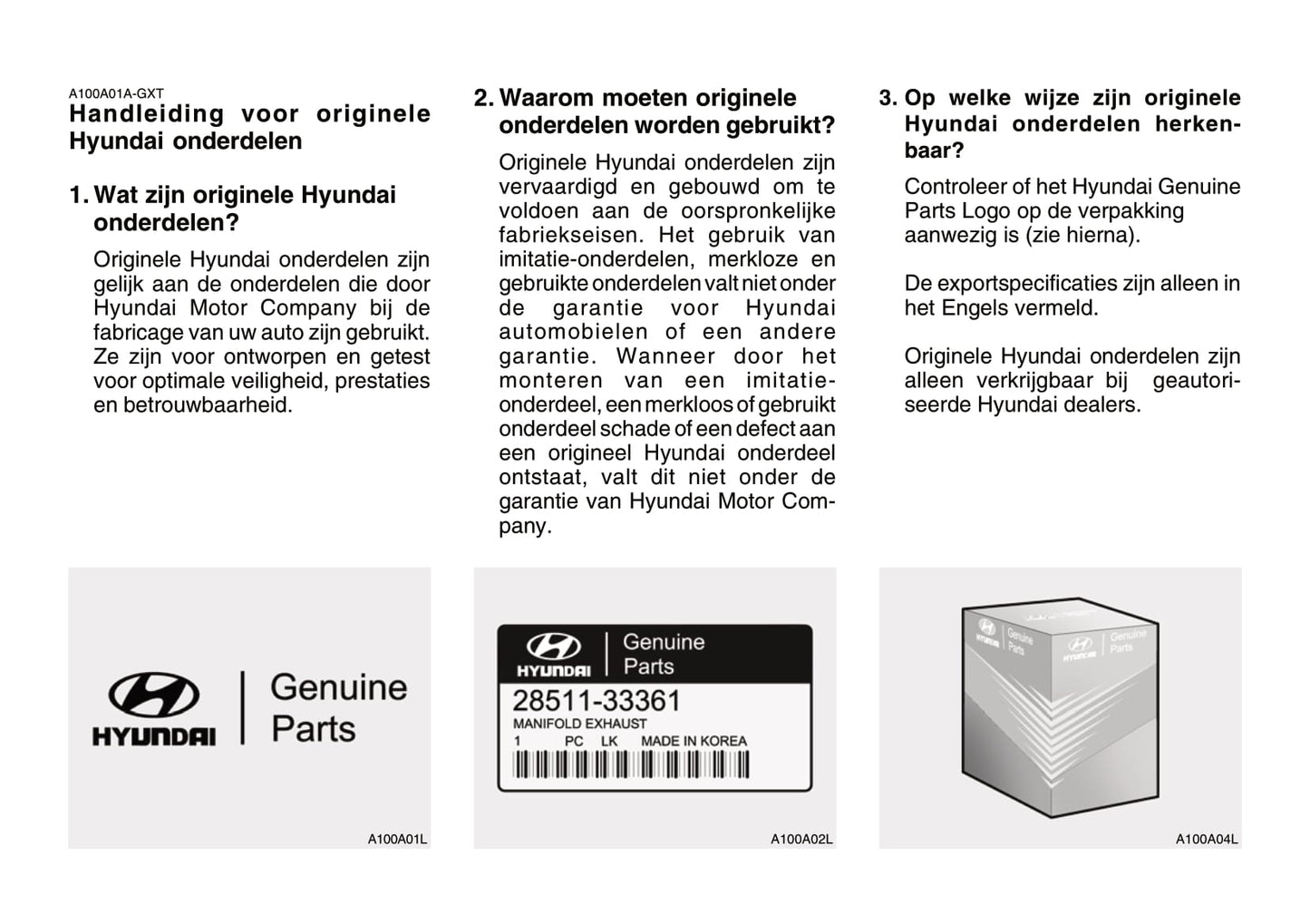 2006-2007 Hyundai Matrix Bedienungsanleitung | Niederländisch