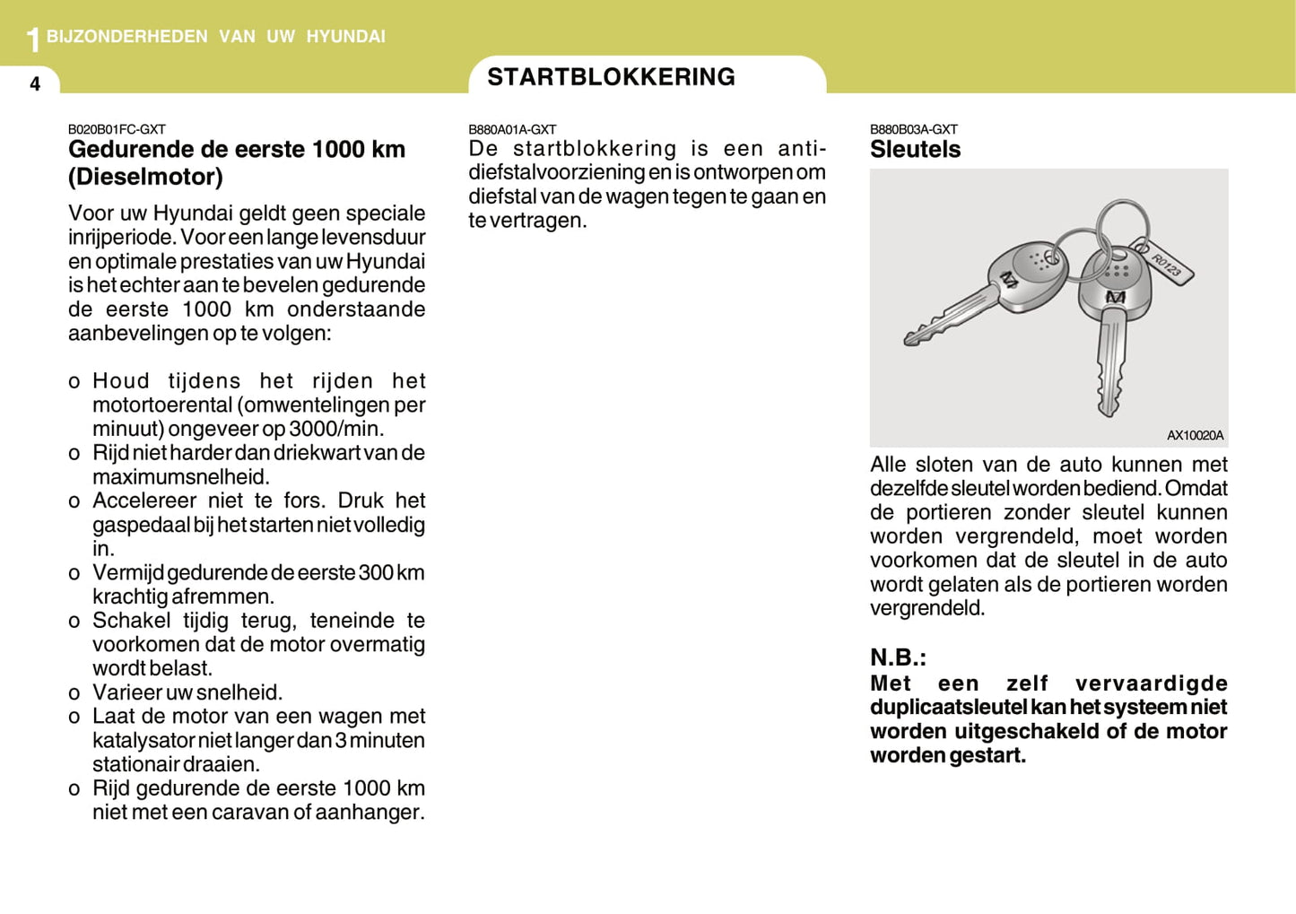 2006-2007 Hyundai Matrix Owner's Manual | Dutch