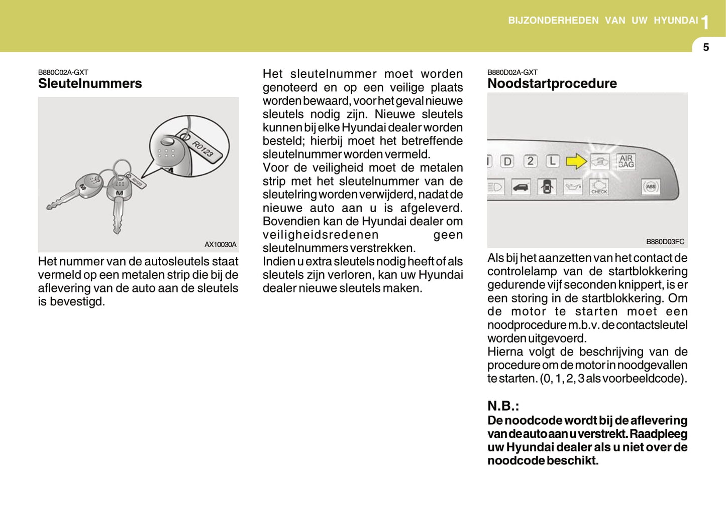 2006-2007 Hyundai Matrix Owner's Manual | Dutch