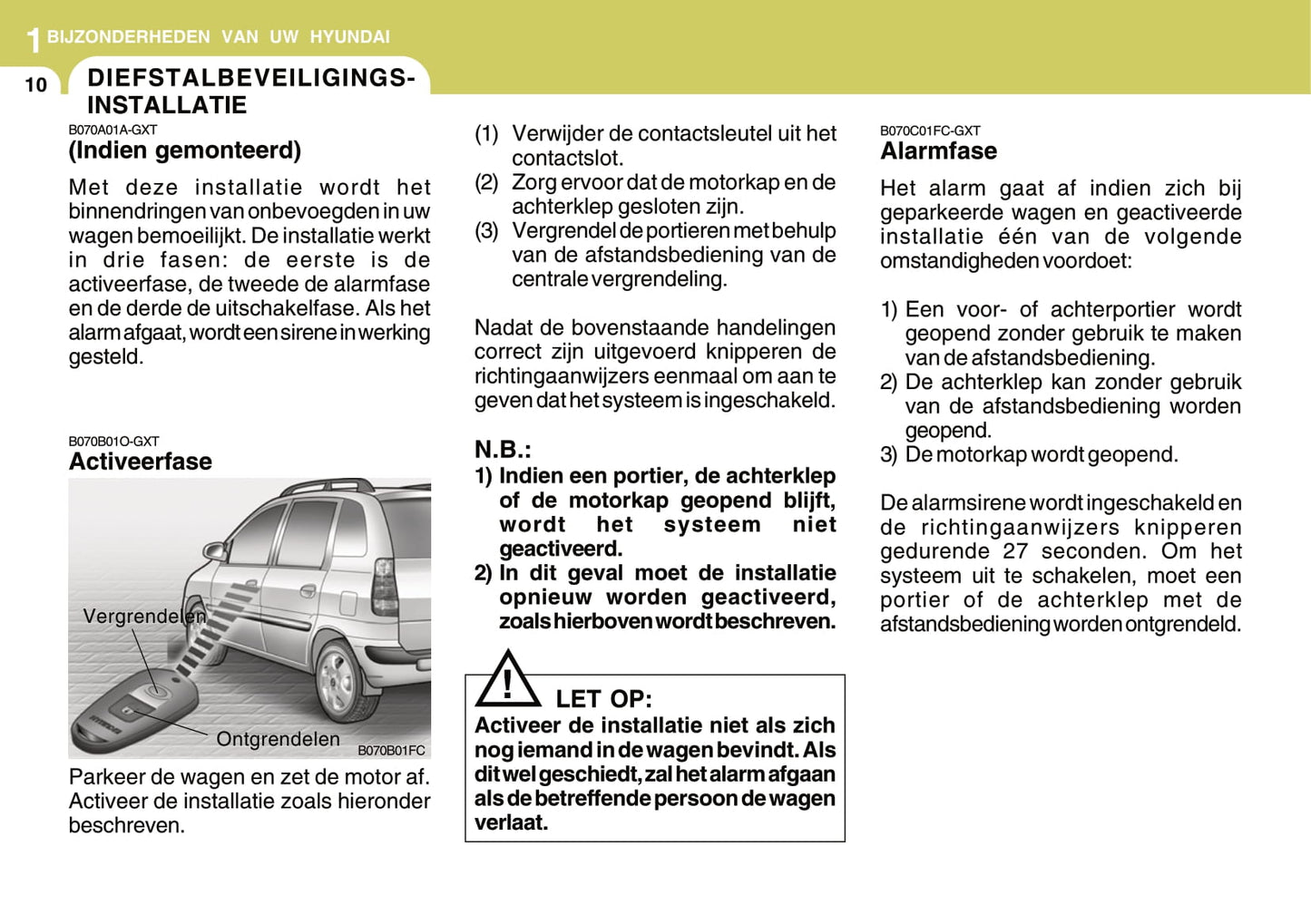 2006-2007 Hyundai Matrix Bedienungsanleitung | Niederländisch