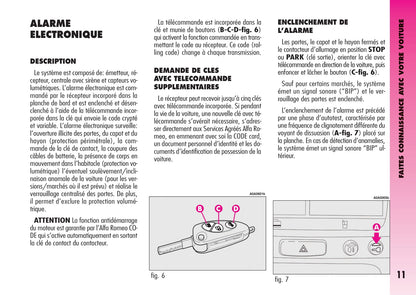 2007-2011 Alfa Romeo GT Owner's Manual | French