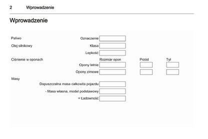 2013 Opel Meriva Owner's Manual | Polish