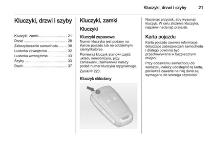 2013 Opel Meriva Owner's Manual | Polish