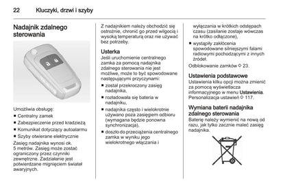 2013 Opel Meriva Owner's Manual | Polish