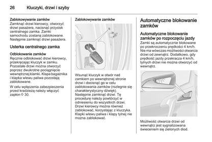 2013 Opel Meriva Owner's Manual | Polish