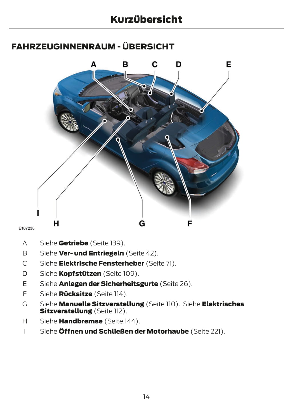 2015 Ford Focus Bedienungsanleitung | Deutsch
