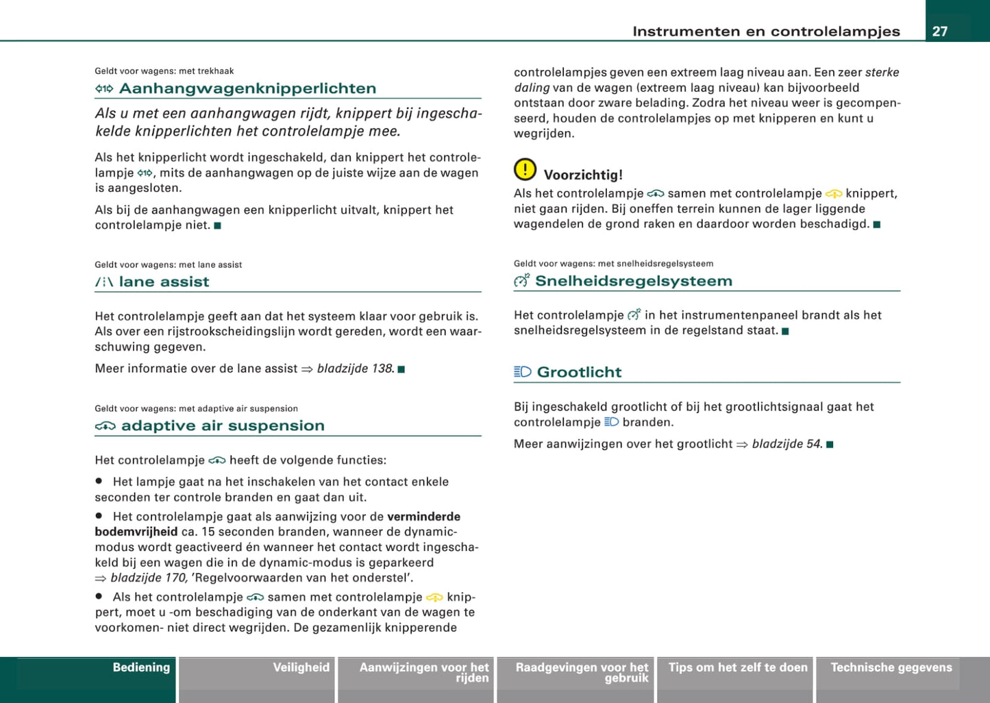 2008-2011 Audi A6 Bedienungsanleitung | Niederländisch