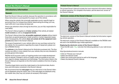 2018-2019 Skoda Octavia Owner's Manual | English