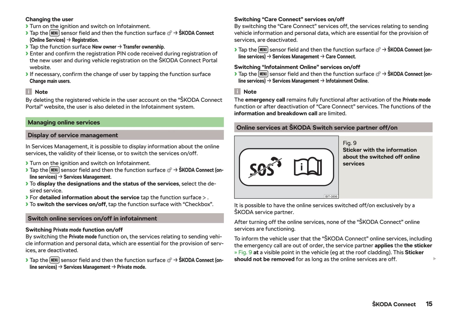 2018-2019 Skoda Octavia Owner's Manual | English