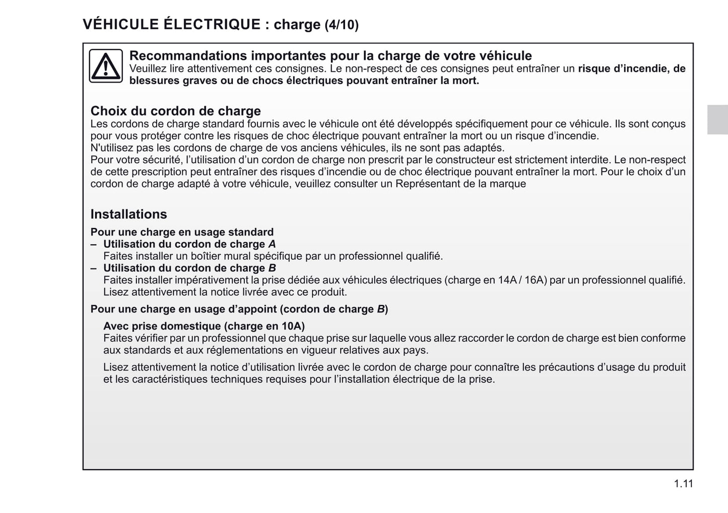 2019-2020 Renault Zoe Bedienungsanleitung | Französisch