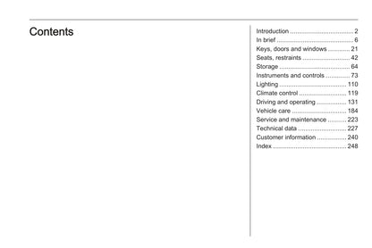 2017-2018 Vauxhall Crossland X Owner's Manual | English