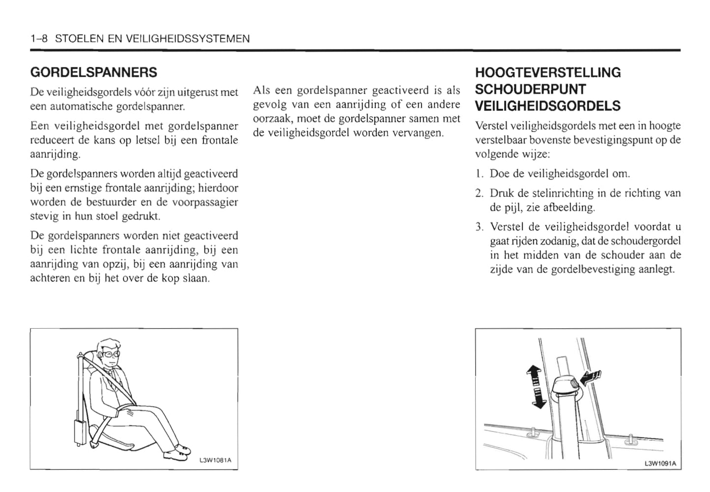 2000-2006 Daewoo Evanda Bedienungsanleitung | Niederländisch