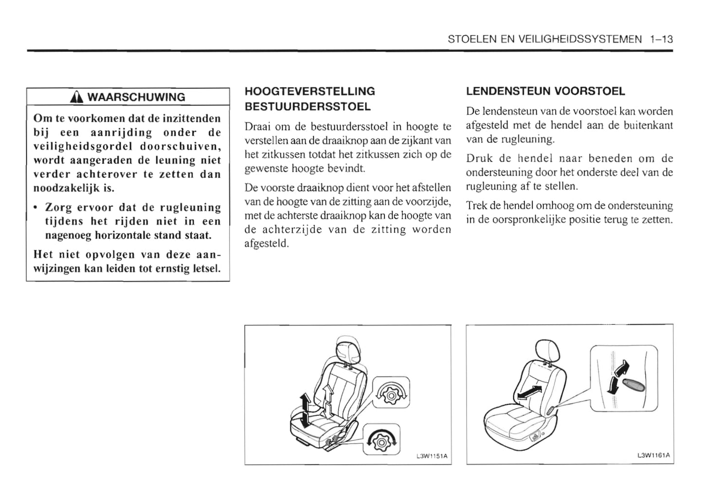 2000-2006 Daewoo Evanda Bedienungsanleitung | Niederländisch