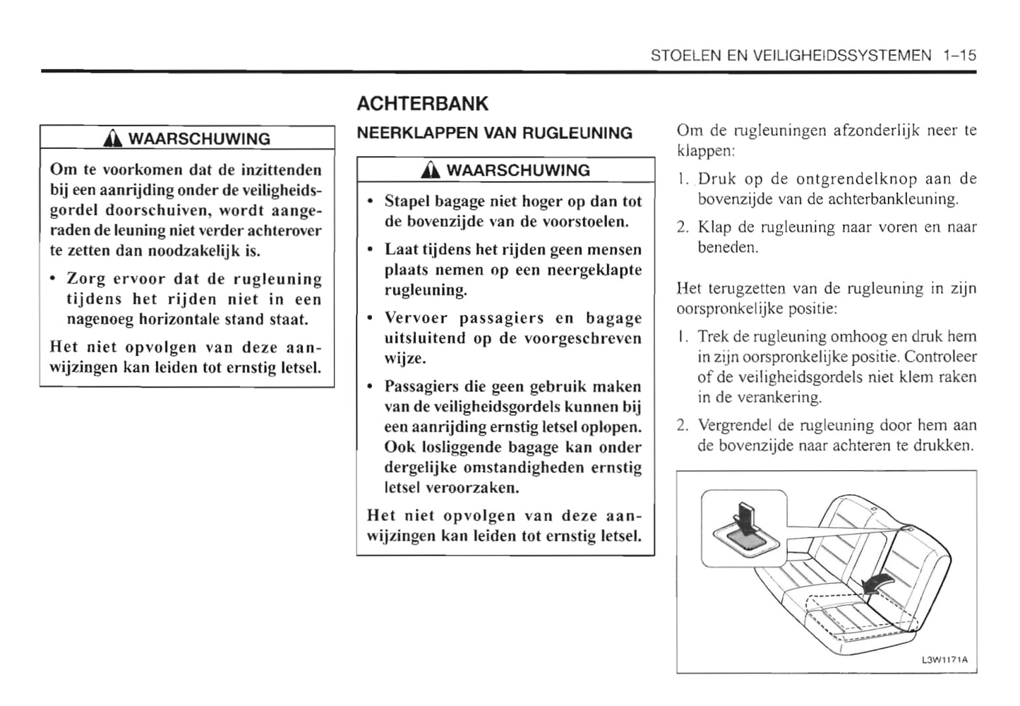 2000-2006 Daewoo Evanda Owner's Manual | Dutch