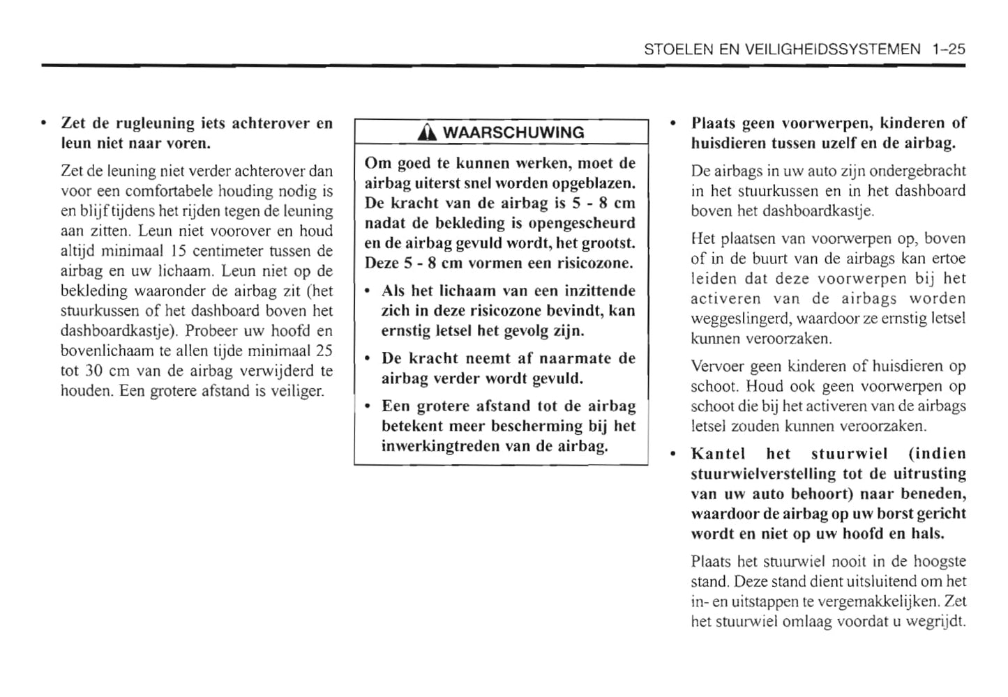 2000-2006 Daewoo Evanda Owner's Manual | Dutch