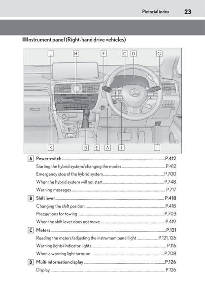 2019-2020 Lexus RX 450h/RX 450hL Owner's Manual | English