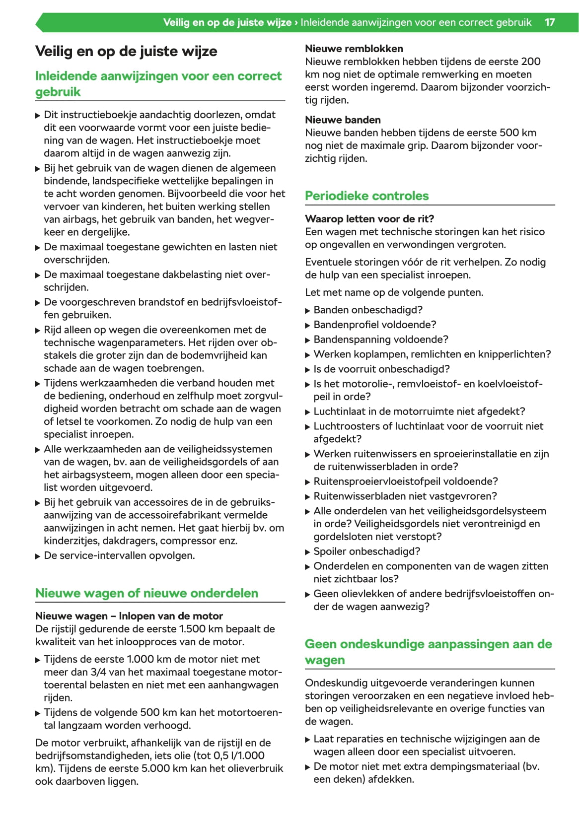 2020 Skoda Octavia Owner's Manual | Dutch