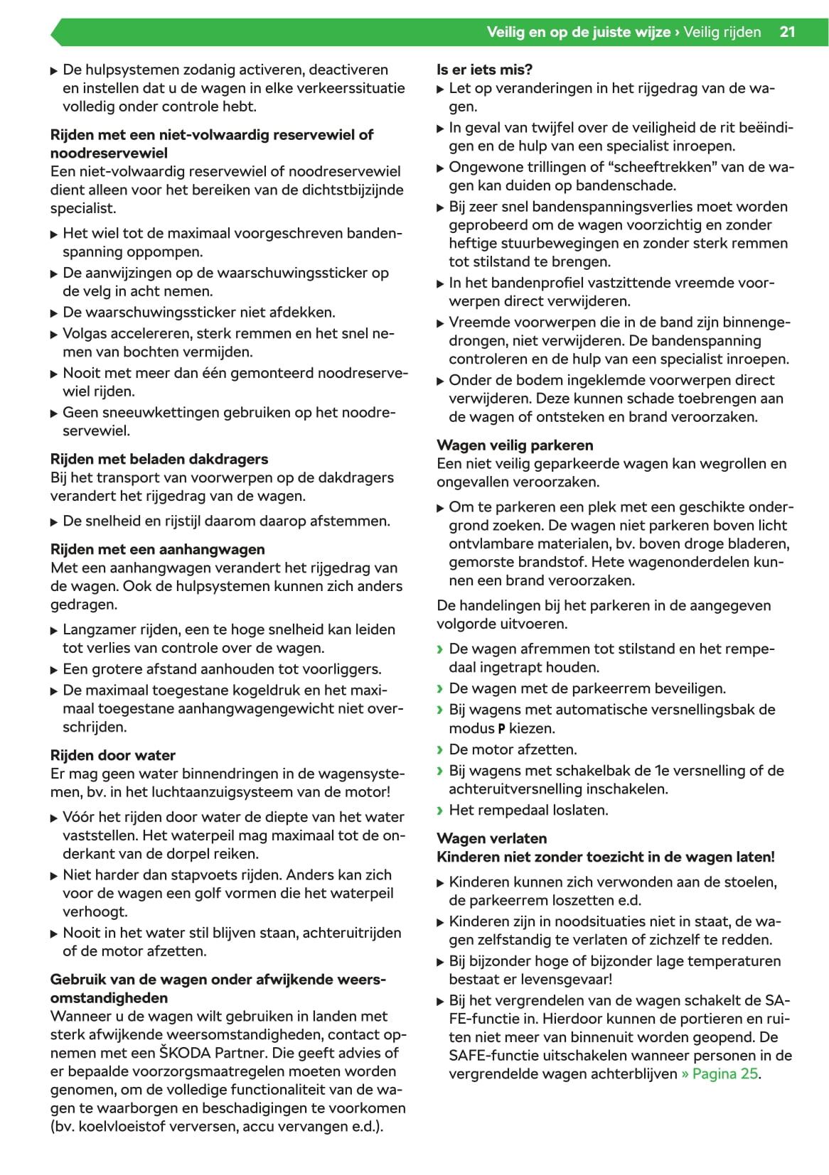 2020 Skoda Octavia Owner's Manual | Dutch