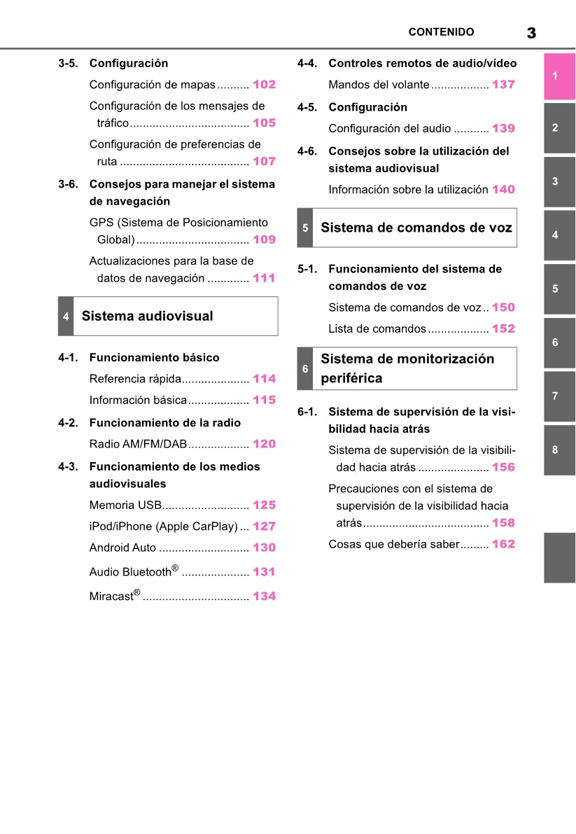 Toyota Yaris Cross Navigation / Multimedia Manual de Instrucciones 2021 - 2023