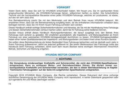 2018-2019 Hyundai Nexo Owner's Manual | German